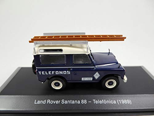 OPO 10 - Vehículo publicitario 4x4 1/43 Compatible con Land Rover Santana 88 TELEFONICA 1989 (ES06)