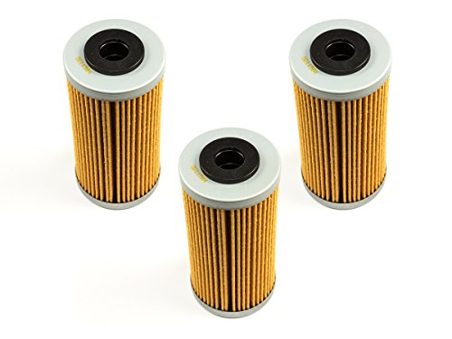 Pack de 3 filtros de aceite de moto HF611