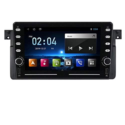 Pantalla Android 10 pulgadas, adecuada para BMW E46 BMW 3 Series M3 Modified Central Control Central Control de navegación, Audio de radio estéreo, DSP integrado,M100b 1 + 16g