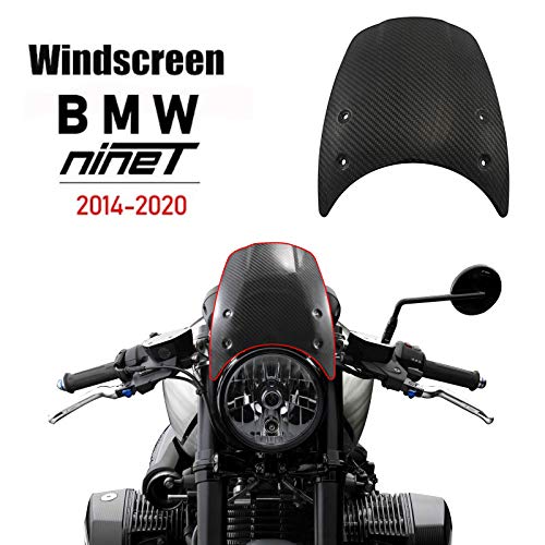 Parabrisas de fibra de carbono puro para motocicleta, artesanía exquisita, ligero y fuerte, piezas de accesorios para 2014 2015 2016 2017 2018 2019 2020 BMW R9T