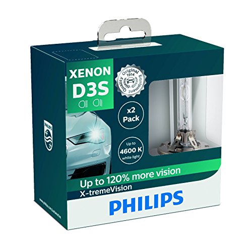 Philips 42403XVS2 Bombilla Xenón X-tremeVision D3S para Faros Delanteros, 2 Unidades Philips 42403XVS2 Bombilla Xenón X-tremeVision D3S para Faros Delanteros, 2 Unidades