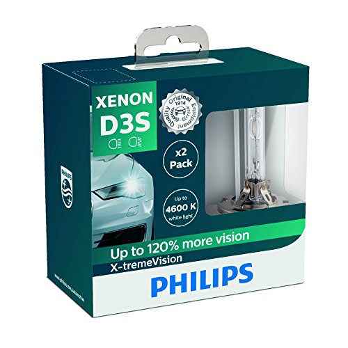 Philips 42403XVS2 Bombilla Xenón X-tremeVision D3S para Faros Delanteros, 2 Unidades