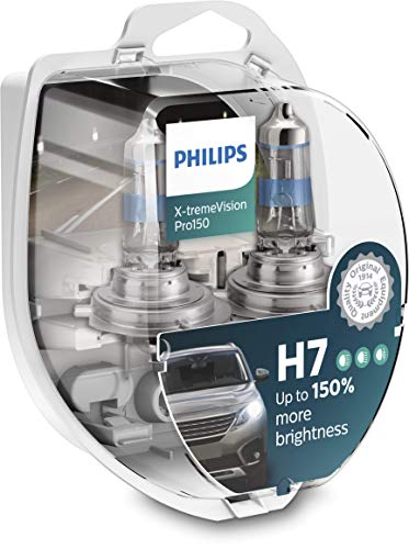 Philips X-tremeVision Pro150 H7 bombilla faros delanteros +150%, paquete doble Philips X-tremeVision Pro150 H7 bombilla faros delanteros +150%, paquete doble