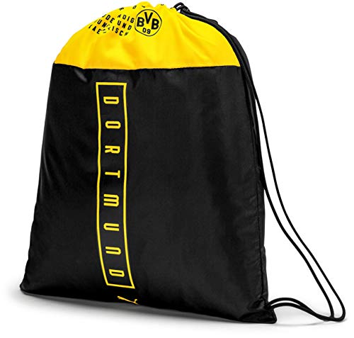 PUMA Borussia Dortmund TeamFinal - Bolsa de gimnasio (talla única), color negro y amarillo