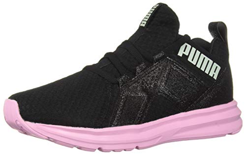 Puma Enzo Trailblazer - Zapatillas unisex para niños, Negro (Bolsa de color negro y lila.), 37 EU