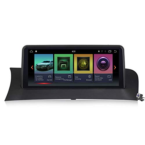 QBWZ Car Stereo Android 10.0 Radio 2 DIN Head Unit para BMW X3 F25 X4 F26 2010-2017 Navegación GPS Reproductor Multimedia MP5 de 10.25 Pulgadas Receptor de Video con 4G WiFi DSP Carplay
