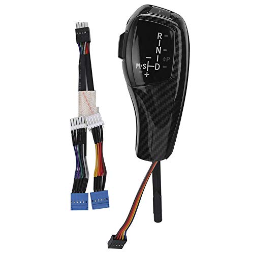 Qiilu de marchas, arnés de cables, para kit de modificación de perilla de marchas LED LHD estilo F30 automático para E90 E92 E84 E89(Carbón)