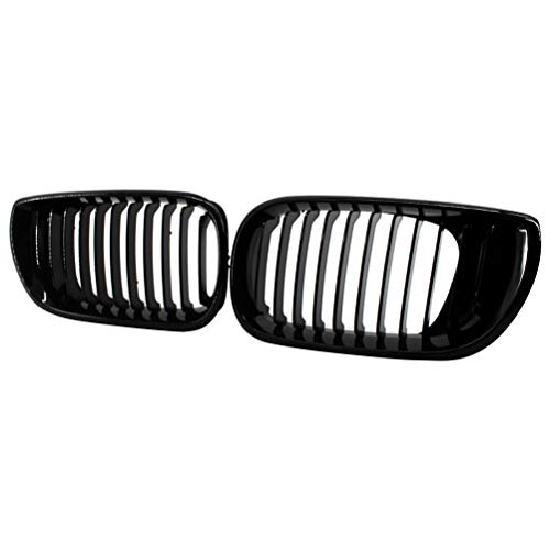 Rejilla de parachoques delantero negro brillante de cuatro puertas 02-05 mejorada de entrada de aire rejilla de malla central negra brillante para BMW Serie 3 E46 Rejilla de parachoques delantero negro brillante de cuatro puertas 02-05 mejorada de entrada de aire rejilla de malla central negra brillante para BMW Serie 3 E46