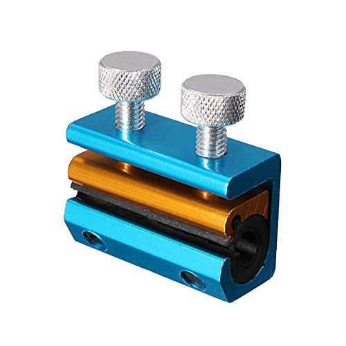 RENCALO Cable de la Motocicleta Aceite Inyector Cable Lubricante Herramienta de lubricación Universal Aluminio-Azul + Oro