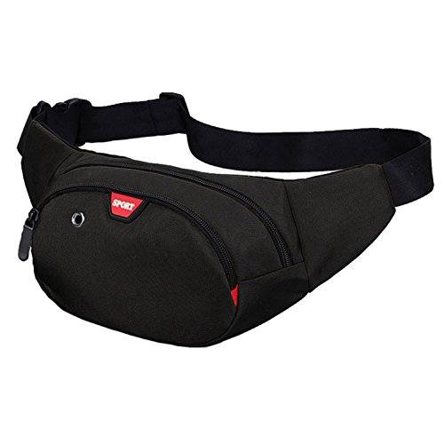 Resistente al Agua riñonera Bolsa de Cintura Cremallera Bolsa riñonera de Viaje Senderismo al Aire Libre Deporte Vacaciones Dinero Bolsa de Cadera Paquete Resistente al Agua riñonera Bolsa de Cintura Cremallera Bolsa riñonera de Viaje Senderismo al Aire Libre Deporte Vacaciones Dinero Bolsa de Cadera Paquete