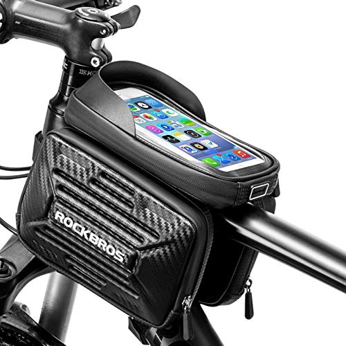 ROCKBROS Bolsa Cuadro Tubo Superior para Bicicleta Impermeable Grande con Pantalla Táctil para Teléfono Móvil 5,8” y 6,2” para Bicis MTB Bici de Carretera ROCKBROS Bolsa Cuadro Tubo Superior para Bicicleta Impermeable Grande con Pantalla Táctil para Teléfono Móvil 5,8” y 6,2” para Bicis MTB Bici de Carretera
