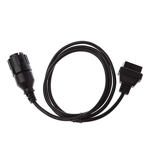 sayletre 10 Pin a 16 Pin OBD2 Cable de diagnóstico 1.5 Metros OBDII Conector Adaptador Redondo para ICOM-D Motocicleta Moto