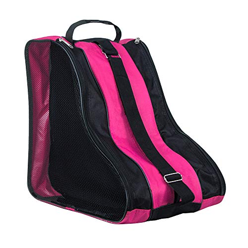 SENDILI Bolsa para Patines - Mochila Patines en Linea Patines de Hielo Ice Skate Bag Unisex Adulto Niña Niño Rosa