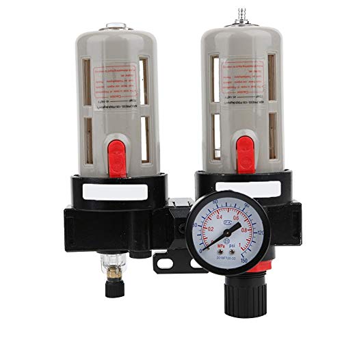 Separador de agua de aceite de tamaño pequeño regulador de presión de aleación de aluminio filtro dúplex para bomba de aire para compresor de aire