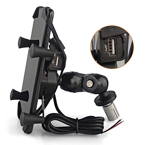 Soporte de Móvil para Motocicleta, Soporte para Teléfono Móvil apto para Smartphone de 3,5 a 6,5 pulgadas para BMW S1000RR Yamaha Honda Suziki con Agujeros Redondos Soporte de Móvil para Motocicleta, Soporte para Teléfono Móvil apto para Smartphone de 3,5 a 6,5 pulgadas para BMW S1000RR Yamaha Honda Suziki con Agujeros Redondos