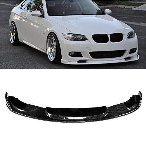 Spoiler Delantero, Fibra De Carbono Frontal Bumper Lip Auto Car Frontal Frente Diffusa Spoiler para BMW E92 M Sport 2005 2006 2007 2008 325I 330I