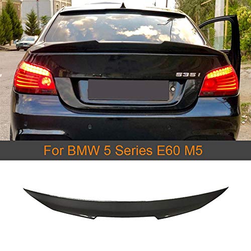 Spoilers Traseros de Fibra de Carbono para automóviles, alerón Trasero con Tapa de Maletero, para BMW Serie 5 E60 M5 2004-2009 Spoiler de ala Trasera Spoiler Trasero ala