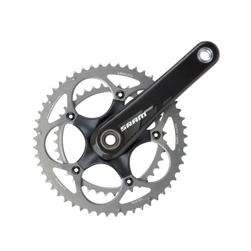 SRAM 10-Speed 50-34T - Biela para Bicicleta de Carretera, 46-36 Dientes