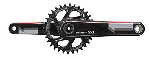 Sram MTB XX1 BB30 1 x 11 Q-Factor 156-170 mm - Biela para Bicicletas, Color Rojo