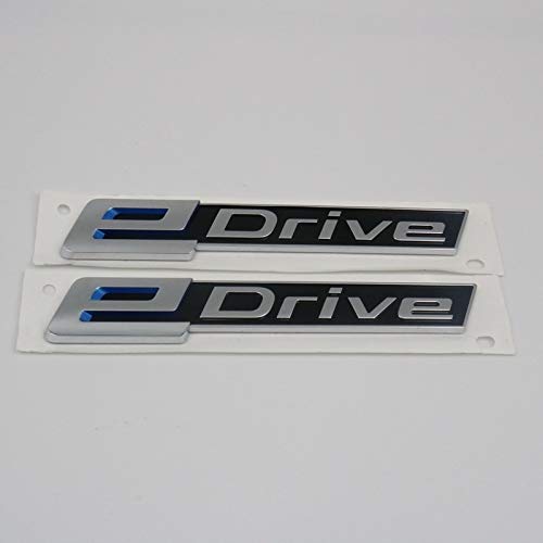 TAYDMEO eDrive Car Side Fender Sticker Emblema de la Insignia de la Letra de la Cola Trasera, para BMW 7 X1 X3 X5 i8 i3 e Drive