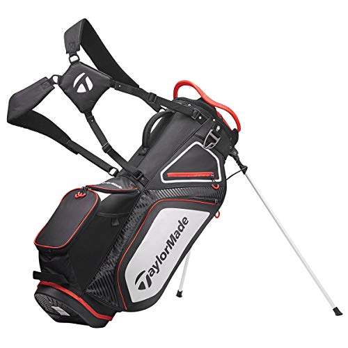 TaylorMade Unisex's TM20 Stand 8.0 - Bolsa con Soporte, Color Negro, Blanco, Rojo, Talla única