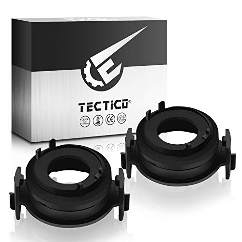 TECTICO H7 Base de bombilla LED Clips Adaptador Soporte Conversión Accesorios Accesorios compatibles con BMW E46 3Series 325ci 325i 330ci 330i M3 328Ci 323i, 2 piezas