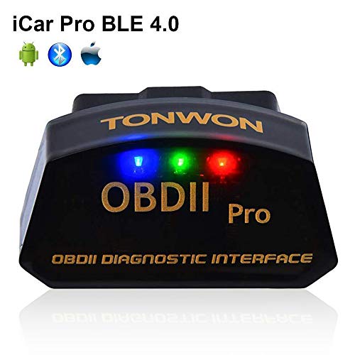 TONWON Pro Bluetooth 4.0 BLE OBD2 ELM327 lector de código de fallo de coche para iOS Android
