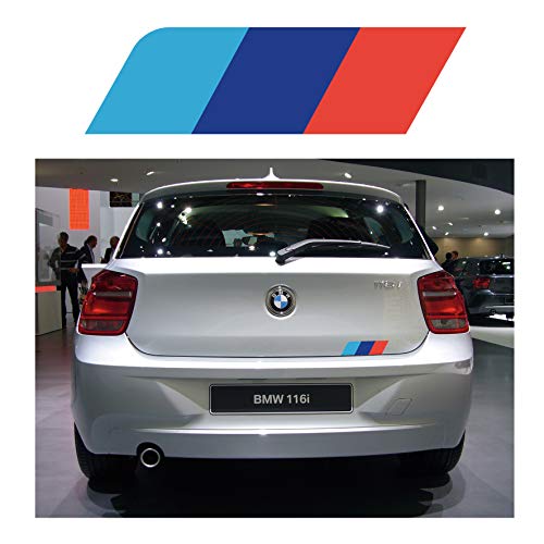 Trasera M colores coche Adhesivo de rayas de Graphic para BMW Serie 1 F20 F21 E81 (ss20006)