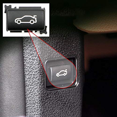 TTCR-II Cubierta de botón de interruptor de maletero trasero, botón de liberación de escotilla de maletero trasero compatible con BMW E81 E82 F22 F23 E90 F30 F32 E60 F10 F11 F01 E84 F25