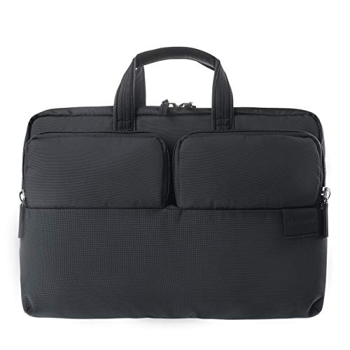 Tucano Stilo – Bolso de maletín para portátil de 15,6 Pulgadas portátil con Gran Comodidad y Muchos Detalles Práctico – Negro