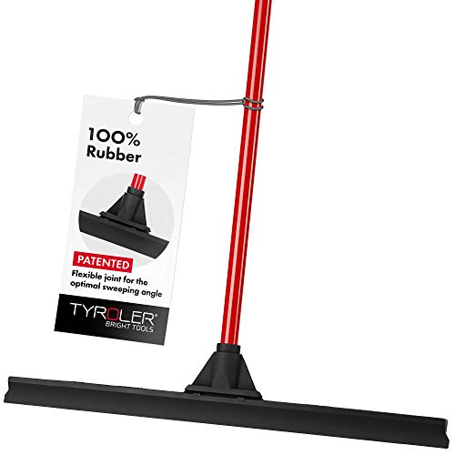 Tyroler Escobilla de Goma para Suelos - Hoja de 100% goma Duradera de 60 cm de Ancho - Mango Ligero de 140 cm - Ideal para Azulejos Madera Concreto y Cristal Tyroler Escobilla de Goma para Suelos - Hoja de 100% goma Duradera de 60 cm de Ancho - Mango Ligero de 140 cm - Ideal para Azulejos Madera Concreto y Cristal