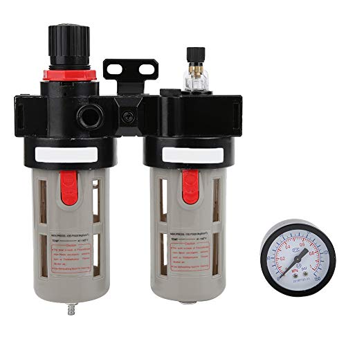 Válvula reductora de presión Separador de agua de aceite 0.05-0.9MPA Filtro dúplex conveniente G3 / 8in para separación de gas líquido para bomba de aire