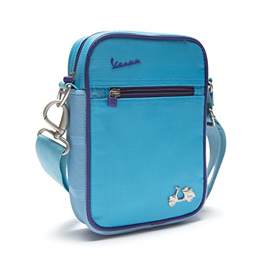 Vespa - Bolso al hombro para hombre azul claro azul claro Vespa - Bolso al hombro para hombre azul claro azul claro