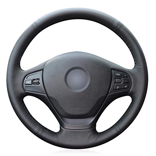 VIdisp Cubierta de Volante de Coche de Piel sintética Negra, Apta para BMW Serie 3 F30 F31 F34 318i 320i 320d 328i 330i 330e 330d 335i 340i 2012-2019 VIdisp Cubierta de Volante de Coche de Piel sintética Negra, Apta para BMW Serie 3 F30 F31 F34 318i 320i 320d 328i 330i 330e 330d 335i 340i 2012-2019