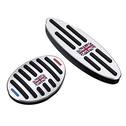 Viviance Reposapiés De Freno De Gas del Embrague del Coche del Pedal Cubiertas para BM-W Mini Cooper One/S/JCW R50 R55 R56 R57 R58 R59 R60 R61 F54 F55 F56 F57 F60 Clubman Countryman - 2Pcs Viviance Reposapiés De Freno De Gas del Embrague del Coche del Pedal Cubiertas para BM-W Mini Cooper One/S/JCW R50 R55 R56 R57 R58 R59 R60 R61 F54 F55 F56 F57 F60 Clubman Countryman - 2Pcs