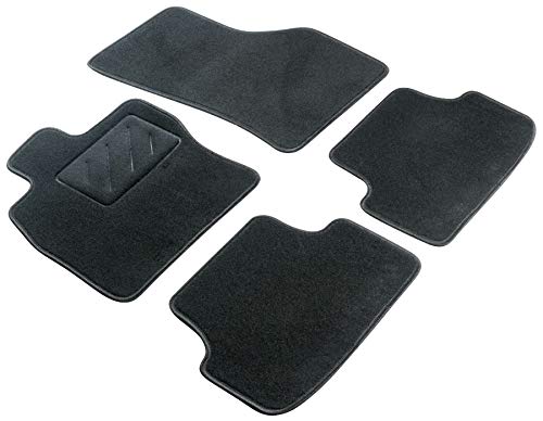 WALSER Alfombras de coche Velour fieltro de la aguja compatible con BMW Serie 7 distancia entre ejes corta (F01) (02/2008-12/2015)