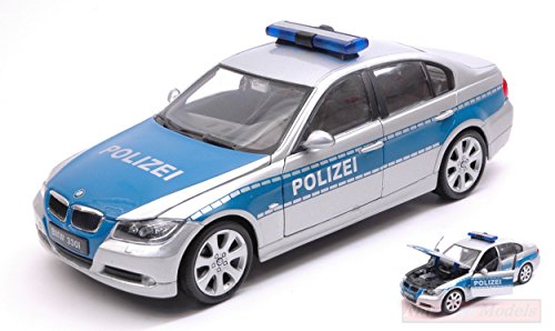 Welly WE22465BP BMW 330 I Polizei 1:24 MODELLINO Die Cast Model Compatible con