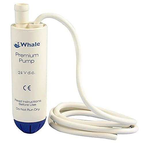 Whale Bomba eléctrica Sumergible, 24 V, Blanco, 13 litros