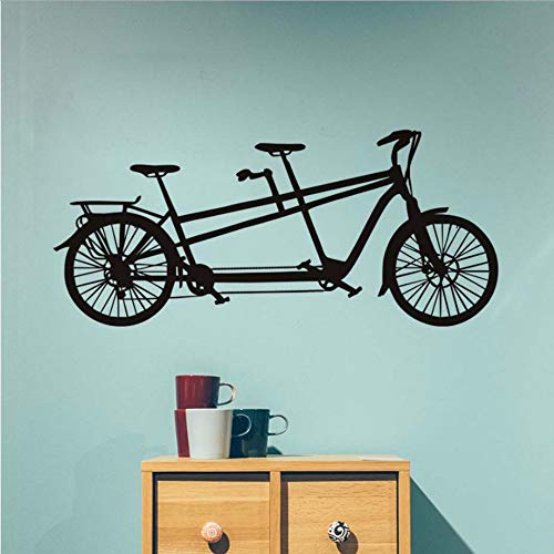 Wzxhn Bicicleta De Vinilo En Tándem Extraíble Para Habitaciones De Niños Decoración Para El Hogar Decoración Para Niños 130 * 57Cm