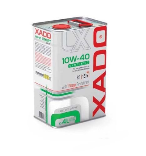 XADO Aceite de Motor 10W-40 sintético – Luxury Drive con el aditivo Protector contra el Desgaste 1 Stage Revitalizant, 4 litros
