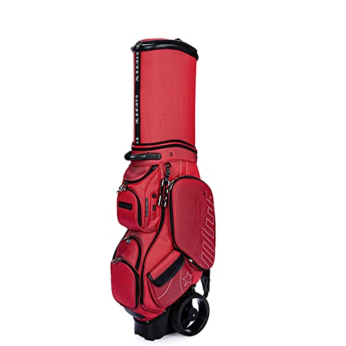 XIAOLULU Bolsa De GolfBolsa De Golf con Trolley De Golf Big Wheels Air Travel Bag Golf (Size:Figure; Color:Red)