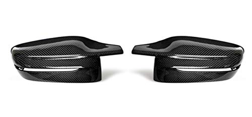 YAOXINGHUA 1PAIR Ajuste para BMW 3 Series G20 330I 2019 2020 Vista Trasera Espejo Lateral Cubierta de Cubierta ABS ABS de Fibra de Carbono Estilo Coche retrovisor Espejo Cubierta
