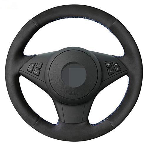 YHDNCG Cubierta del Volante del Coche de Cuero Negro Cosida a Mano, para BMW E60 M5 2005-2008 E64 E63 Cabrio M6 2005-2010 Interior del Coche YHDNCG Cubierta del Volante del Coche de Cuero Negro Cosida a Mano, para BMW E60 M5 2005-2008 E64 E63 Cabrio M6 2005-2010 Interior del Coche
