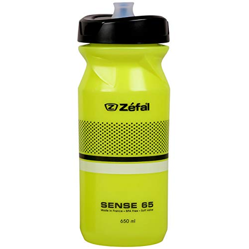 Zefal Unisex's Sense M65 Botella de agua, amarillo, 650 ml