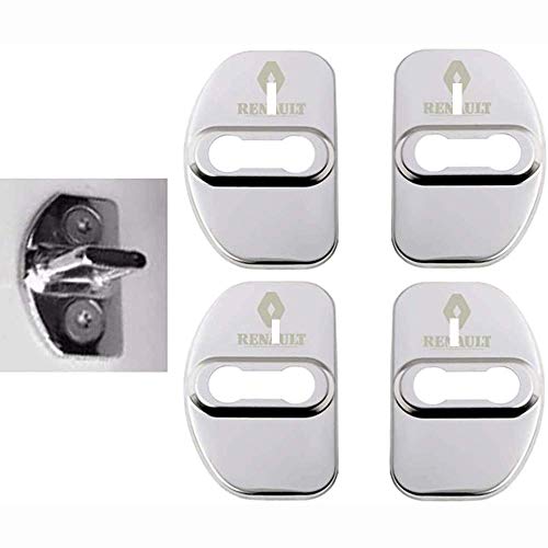 4 Piezas Acero Inoxidable Coche Puerta Cubierta Cerradura para Renault Megane 2 Megane 3 Scenic Laguna 2 Captur Fluence Latitude CLIO, Pestillo Cerradura Protección Tapa Rust Guardia Interior 4 Piezas Acero Inoxidable Coche Puerta Cubierta Cerradura para Renault Megane 2 Megane 3 Scenic Laguna 2 Captur Fluence Latitude CLIO, Pestillo Cerradura Protección Tapa Rust Guardia Interior
