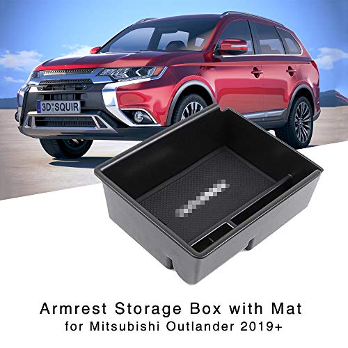 ABS Reposabrazos Soporte Caja de Almacenamiento Organizador Interior Consola Central Bandeja de Guantes para Mitsubishi Outlander 2019+
