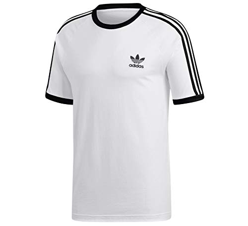 Adidas 3 Stripes - Camiseta blanco L