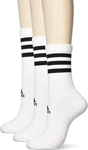 adidas 3S CSH CRW3P Calcetines, Unisex Adulto, White/White/White, KXL