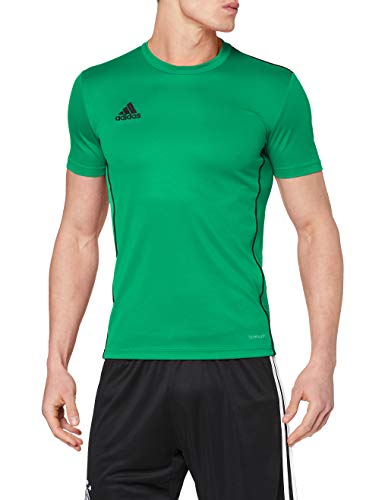 Adidas Core 18 Training Jsy, Camiseta Hombre Verde (Bold Green/Black), XL