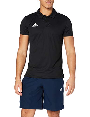adidas CORE18 Camiseta Polo, Hombre, Black/White, 3XL adidas CORE18 Camiseta Polo, Hombre, Black/White, 3XL